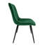 Adrianah 47cm H Tufted Velvet Upholstered Upholstered Back Side Chair in Green