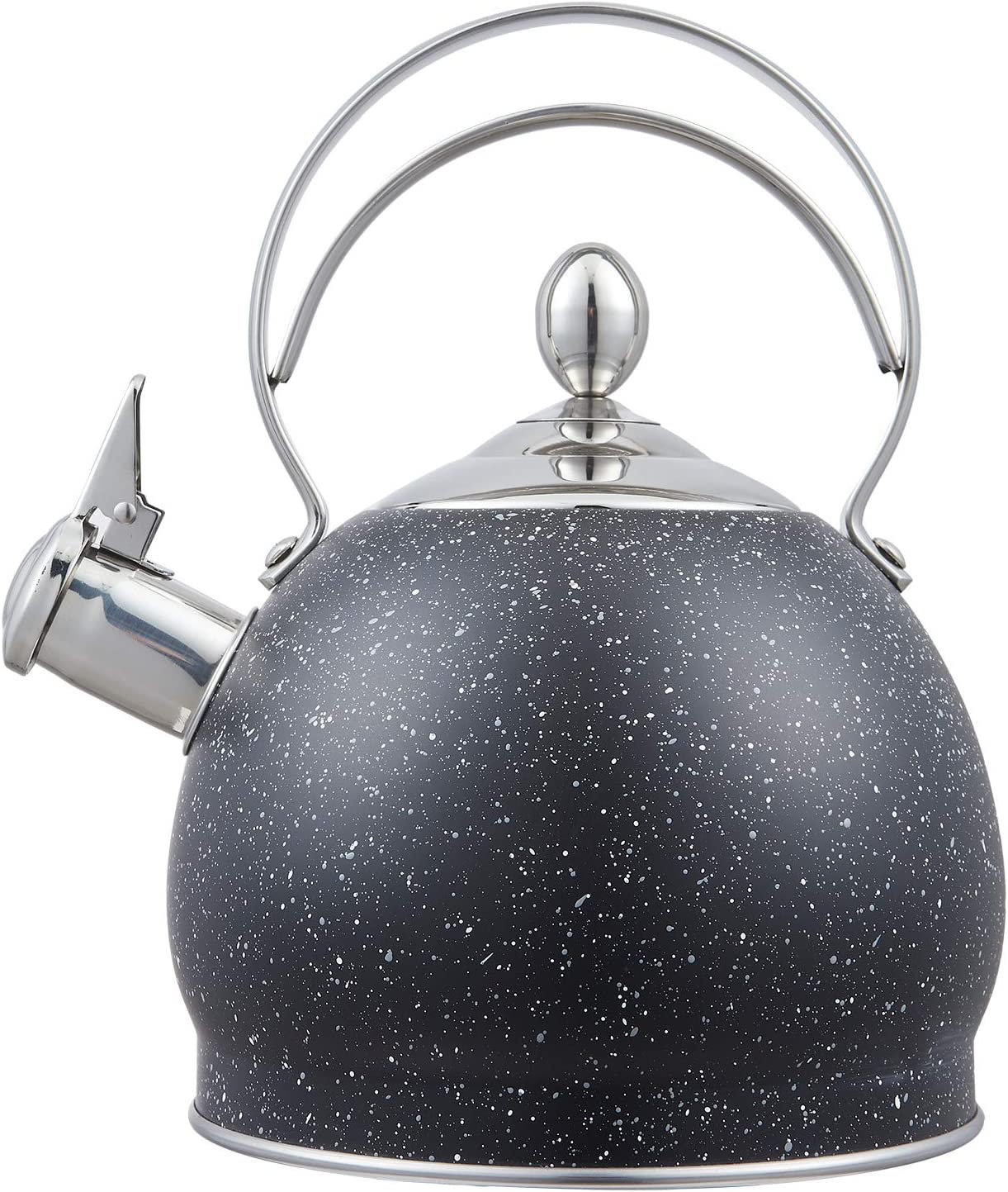 Creative Home Nobili-Tea 2 qt. Stainless Steel Tea Kettle with Tea Infuser