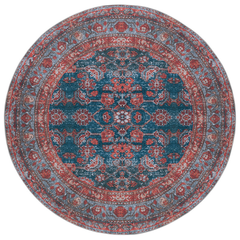 Tucson Performance Machine Washable Oriental Rug, Round 6'