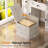 Multifunctional Vanity Desk With Lighted Flip Top Mirror, Adjustable Shelves, And Hidden Storage-1418668253