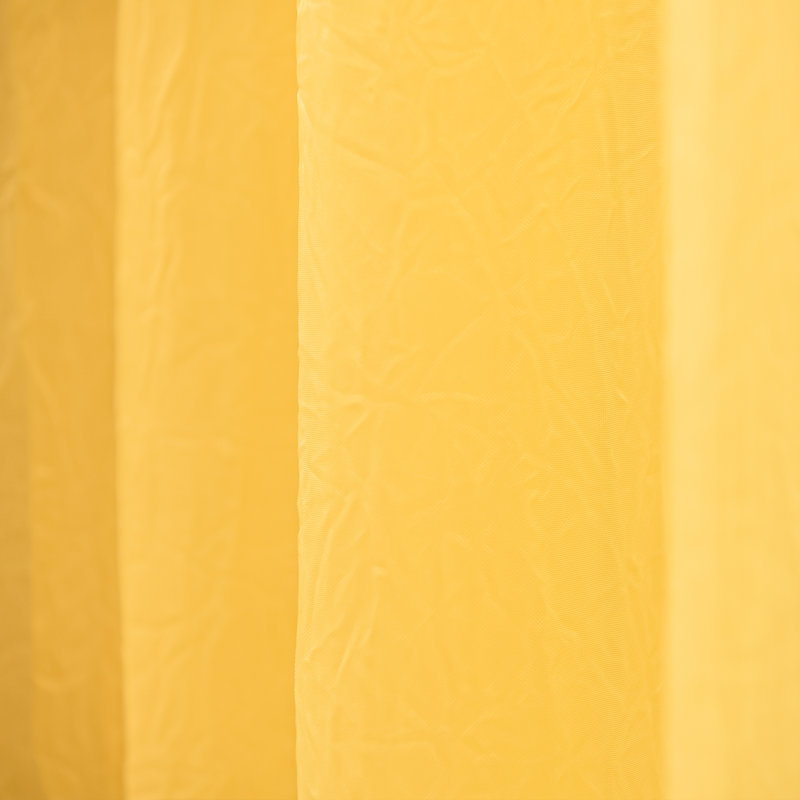 Maaike Crushed Voile Sheer Grommet Curtain, 52" W x 84" L, Yellow