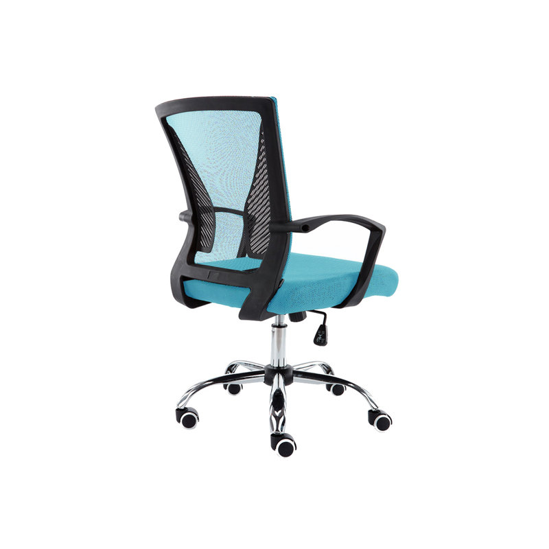 Mashea Mesh Task Chair, Silver, Aqua