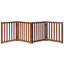 Barrière autoportante pliable pour chien en bois massif, 4 panneaux d'une hauteur de 24 pouces-90636803-88357169