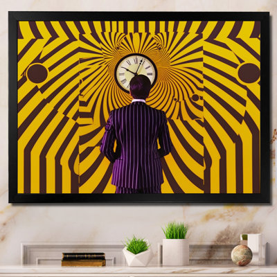«Timelessness Sci-Fi Portrait of Timetraveller Man», reproduction d'art sur toile