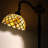 Tiffany Style Floor Lamp With Stained Glass Shade, Adjustable Angle, Bronze Resin Base, E26 Bulb Compatible, UL Listed Footswitch