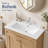 30-Inch White Ceramic Bathroom Sink, Fits 30-Inch Vanity,Pre-Drilled Faucet Hole,Modern Minimalist Design,Durable & Easy to Clean-132835540