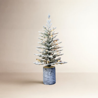 Lighted Artificial Fir Christmas Tree
