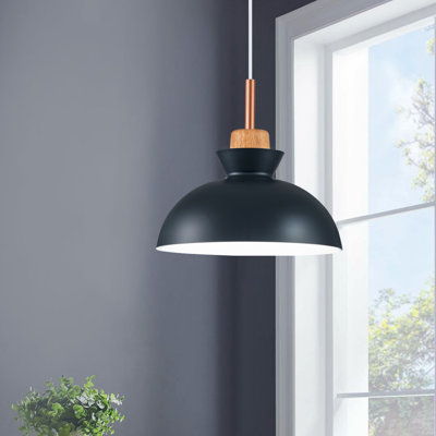 Luminaire suspendu en forme de dôme à 1 lumière Ozma