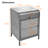 Usmon Modern Nightstand with Glass Door,Metal Side Table,Bedside Table With Flip-Top Storage-1869533236