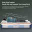 Matelas hybride à ressorts ensachés en mousse viscoélastique respirante-1449078970