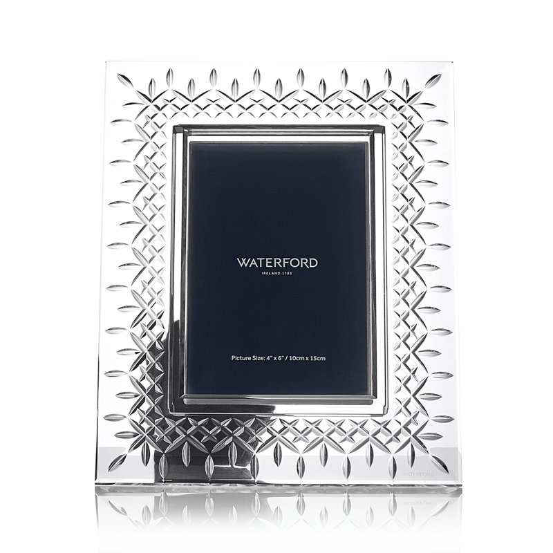 Waterford Lismore Photo Frame 4x6in, 4" W x 6" H
