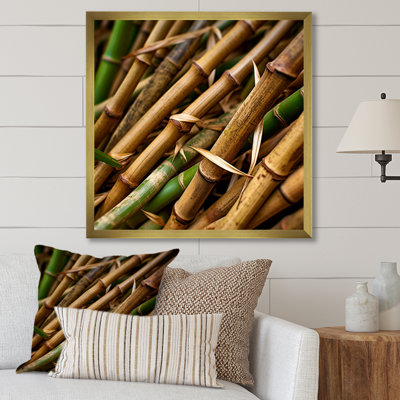 Bamboo Field Close Up I - Impression sur toile de bambou_106660