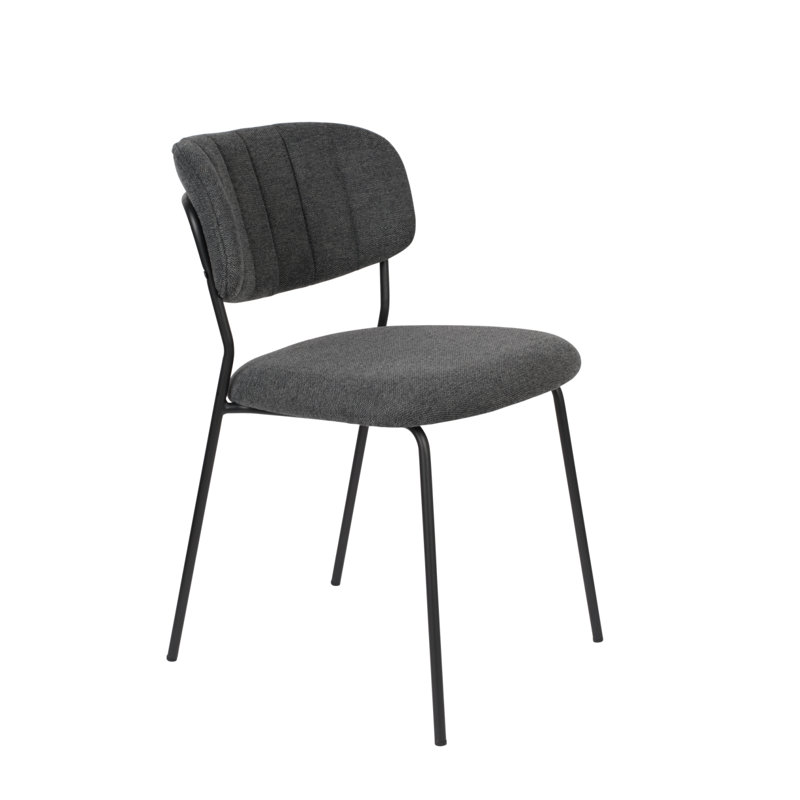 Chaises de salle à manger Jolien, Gris foncé