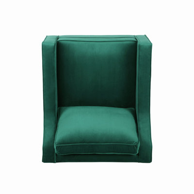 Fauteuil club en velours