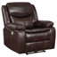 Fauteuil inclinable électrique Niculai brun foncé-54403243