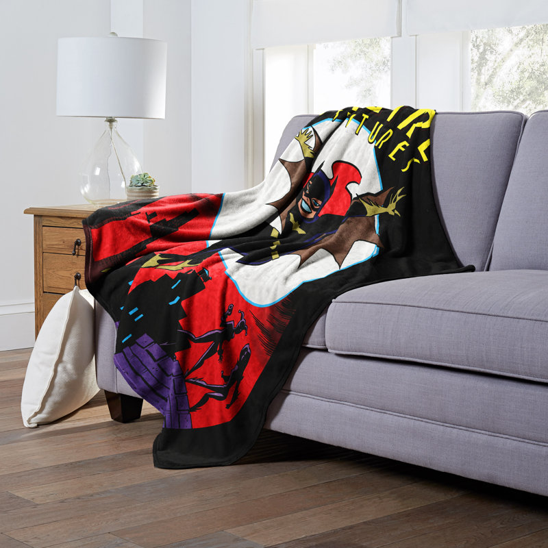 Warner Bros. Batman Silk Touch Throw Blanket, DC Comic Character Throw, 50x60 Inches, Batgirl Adventures
