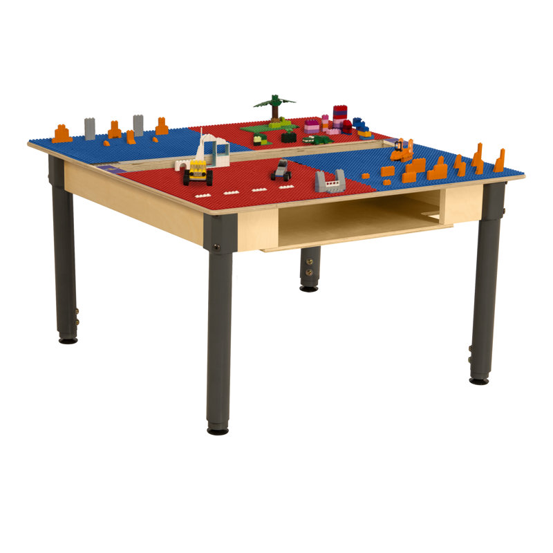 Table de jeu Time-2-Play, Rouge/bleu, H 29,5 po x L 35 po x l 31 po