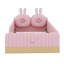 Lit simple au sol en velours Montessori avec 2 coussins rembourrés, garde-corps de clôture-857945565