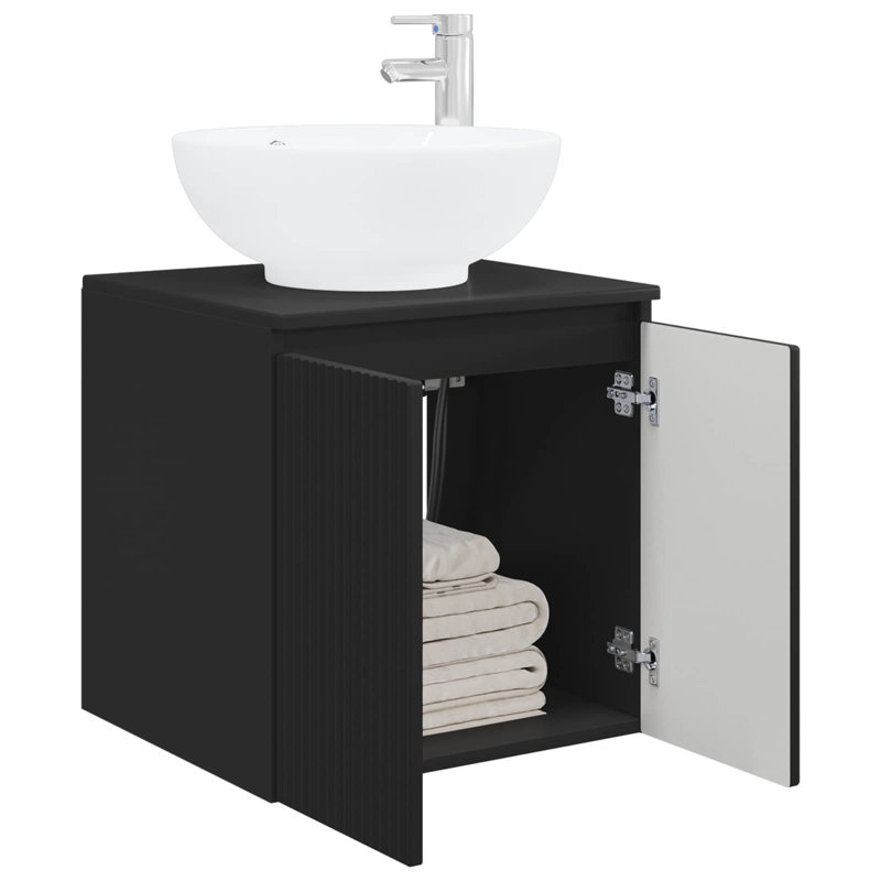 495 mm Bathroom Vanity, Black