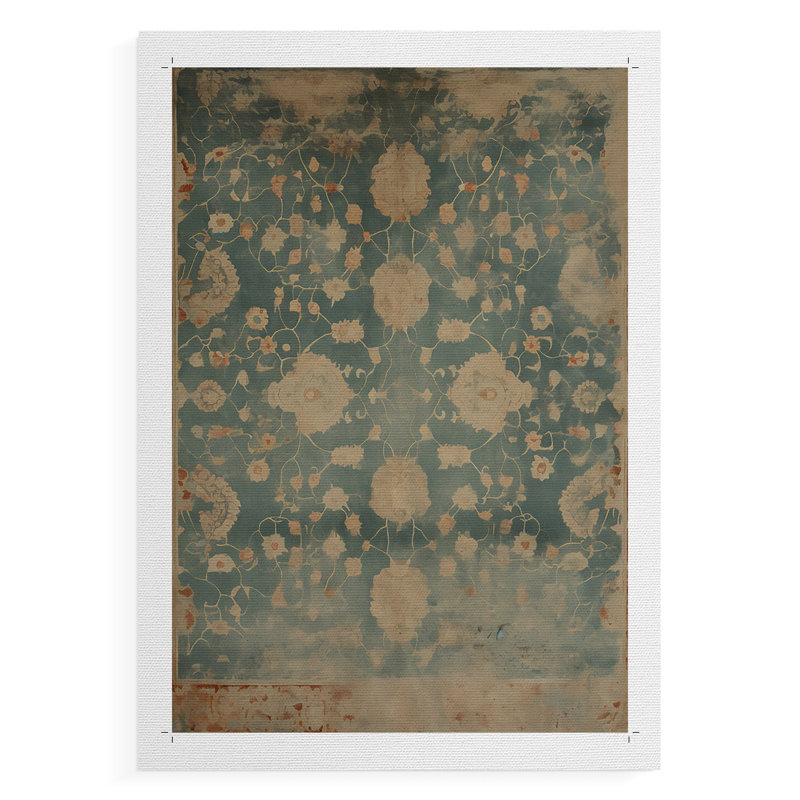 «Vintage Abstract Print I», reproduction de toile seulement - non encadrée, H 18 po x l 12 po