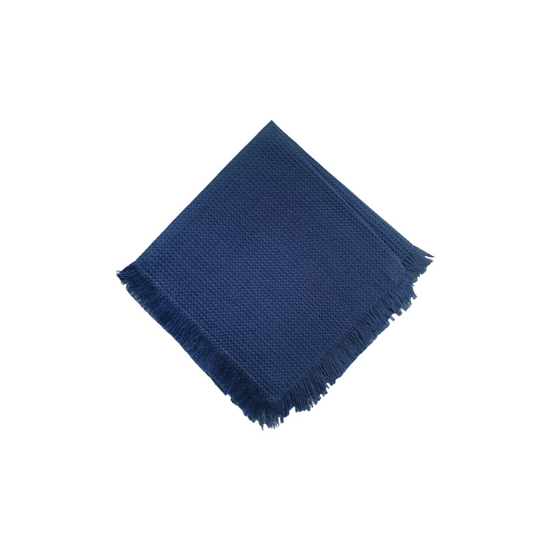 Hiekje Cotton Waffle Weave Cotton Napkin, Blue