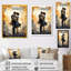 «Black Art Deco Ballet Couple Dance I» - Art mural ballet-44846906-11097260