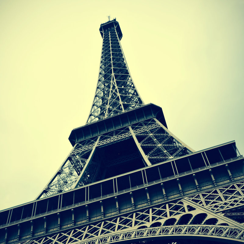 The Eiffel Tower - Wrapped Canvas Print, 91cm H x 91cm W