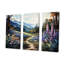 Blue Bonnets Mountain Landscape - Ensemble de décorations murales fleurs-107736813-107736811