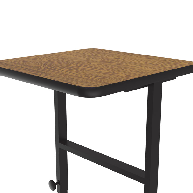 Bureau pour travailler debout en stratifié haute pression, H 34 po x l 24 po x P 20 po, Chêne médium