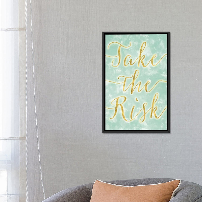 Art textuel sur toile tendue, H 26 po x l 18 po x P 1,5 po, Toile avec cadre noir, Pas de tapis