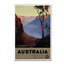 « australie blue », affiche rétro sur toile tendue-21935630