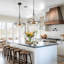  3-Light Medium 14" Dome Kitchen Island Pendant Light-782031496