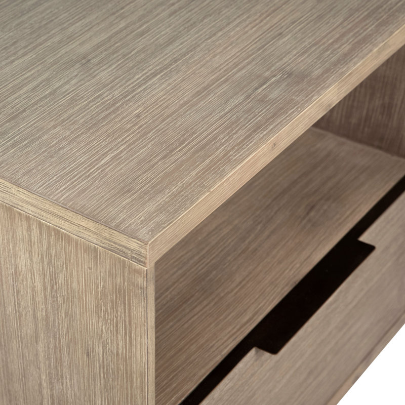 Finn 1 - Drawer Solid Wood Nightstand in Light Wash