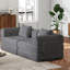 Canapé-lit convertible avec poches et coussins de rangement latéraux, idéal pour les salons, les chambres à coucher et les bureaux, confortable et pliable-1249266092