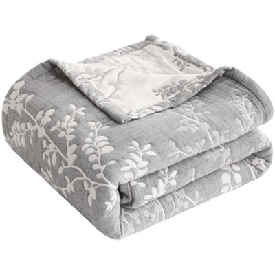 3 Layer Muslin Cotton Blanket, Breathable Lightweight All Season Machine Washable Bed Blanket