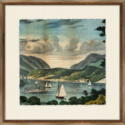 Crackled " Crackled Harbor II " Painting Print