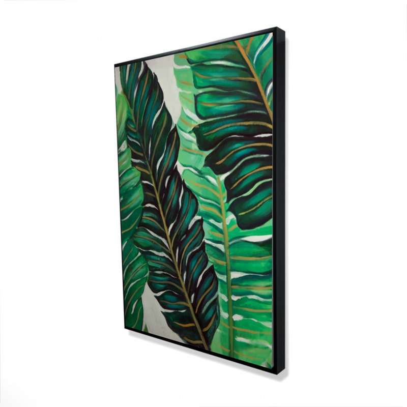 "Plusieurs feuilles de plantes exotiques" sur toile
