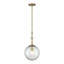 Luminaire suspendu sphère 1 lumière Yosgarth