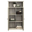 Armoire de rangement de style maison de campagne brune, quatre tablettes réglables pour la cuisine, la salle de bain ou le bureau, construction, qualité de mouvement à glissement fluide, petits compartiments au design compact, niveau d'assemblage rapide