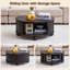 Table basse ronde avec plateau relevable, table basse à plateau relevable 33,46 po-404913804