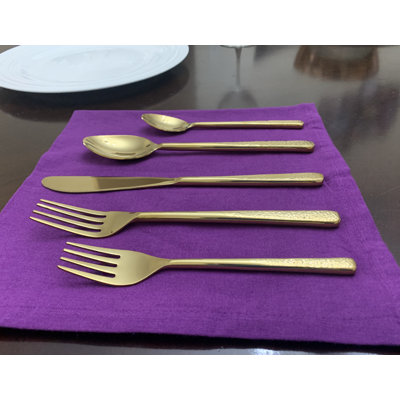 Everly Quinn Stainless Steel Flatware Set