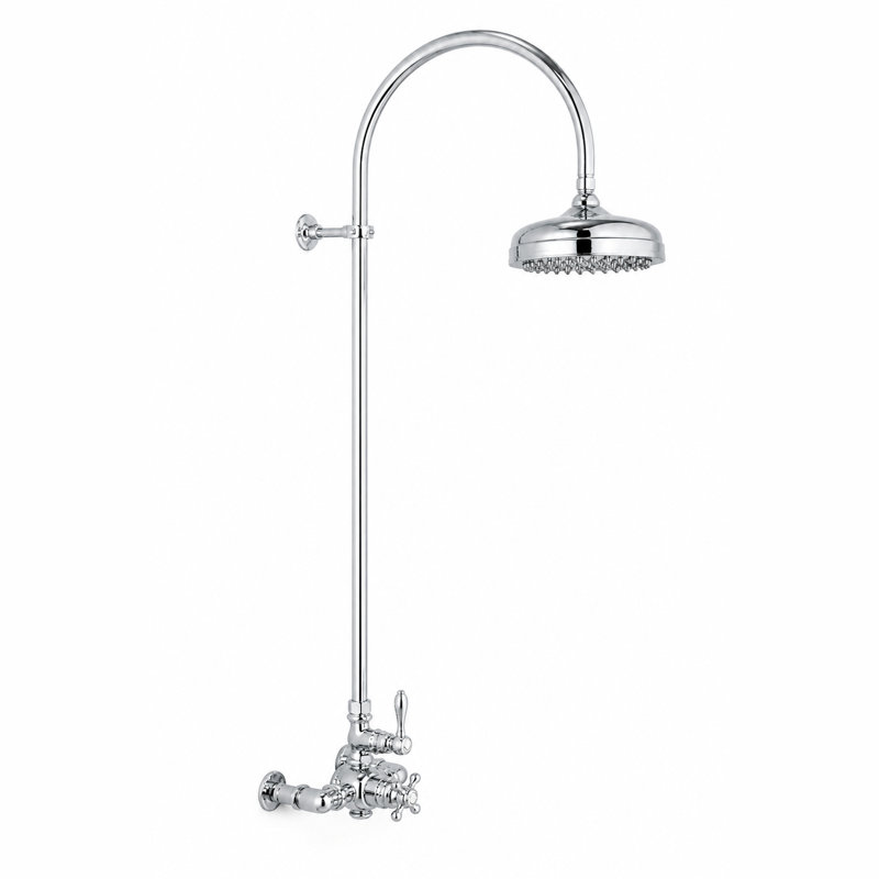 Système de douche thermostatique exposé (P1087) par Strom Living, Chrome
