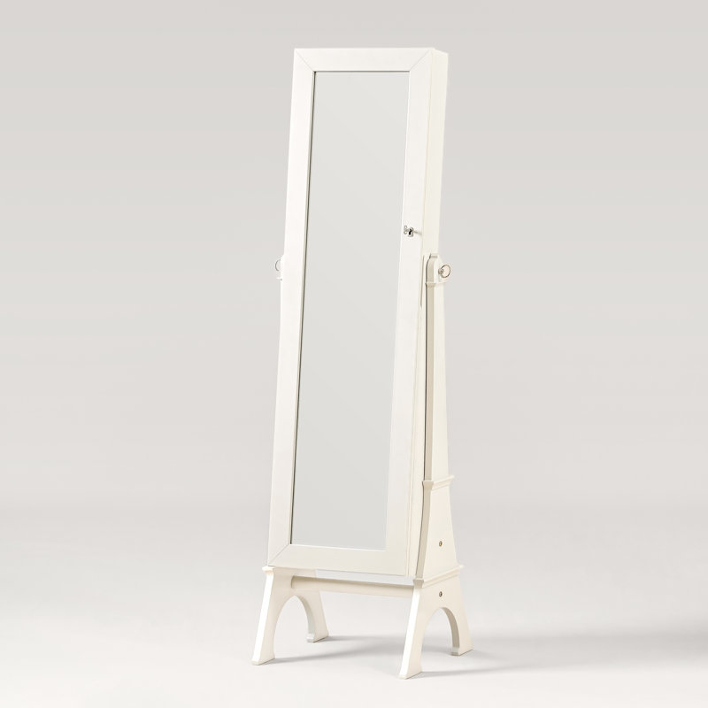 Betim 15.5'' Wide Jewelry Armoire, Beige