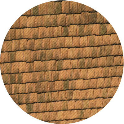 Tapis en laine ocre