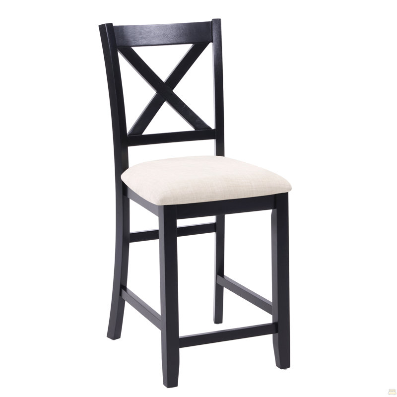 Chaises de salle à manger seulement, ensemble de 4 chaises de salle à manger à hauteur de comptoir en bois, chaise de cuisine