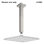 8" Metal Square Shower Arm, Brushed Nickel