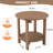 18" Outdoor All Weather Side Table-1508383601