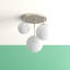 Brent Glass Semi Flush Mount
