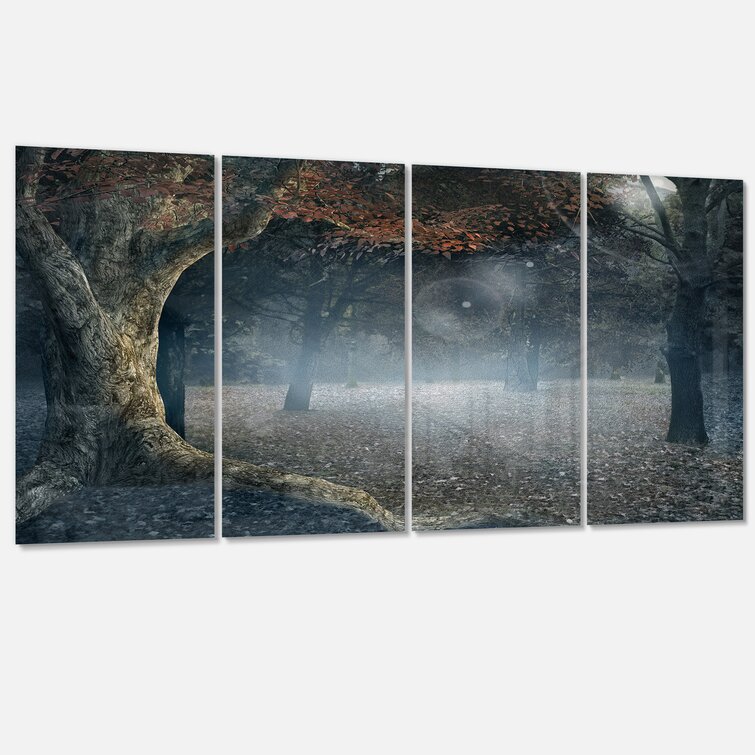 https://assets.wfcdn.com/im/50420878/resize-h755-w755%5Ecompr-r85/1584/158498279/Big+Trees+In+Dark+Foggy+Forest+On+Metal+4+Pieces+Print.jpg
