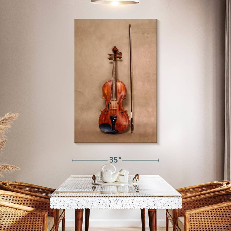 Classical Violin Set, 51" H x 34" W
